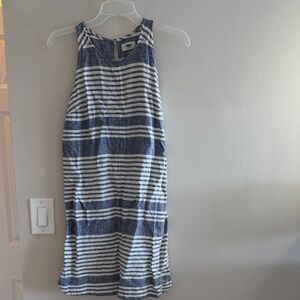 Old Navy Blue and White Striped Dress